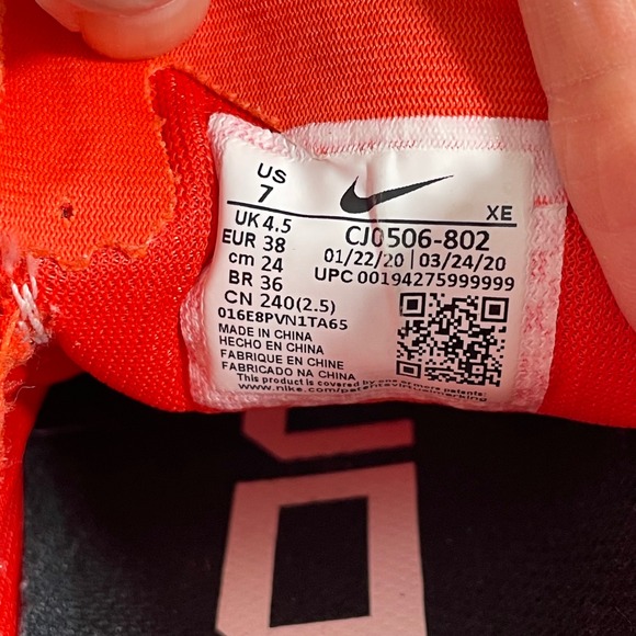 Nike Air Zoom Pegasus 37 Women's Size 7 Running Shoes Team Orange
CJ0506-802 - Picture 8 of 9